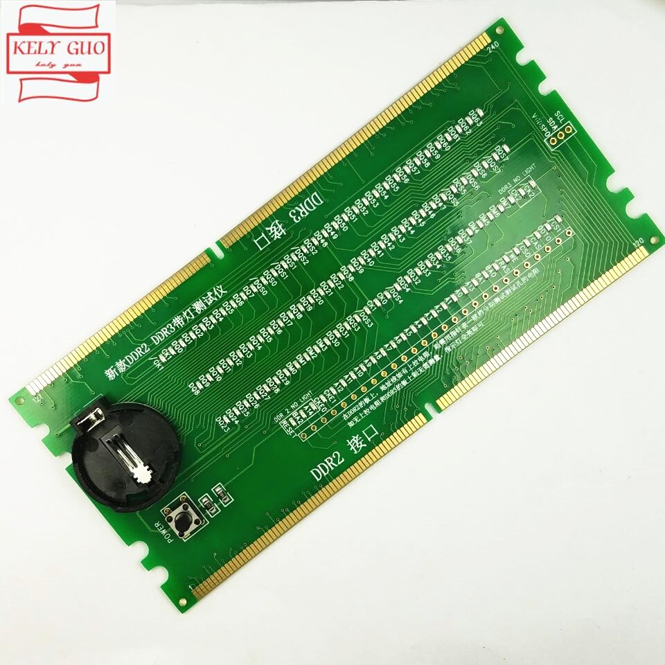 데스크탑 마더 보드용 LED DDR2 DDR3 슬롯 테스터, 새로운 오리지널 데스크탑 DDR2 DDR3 메모리 RAM 슬롯 테스터